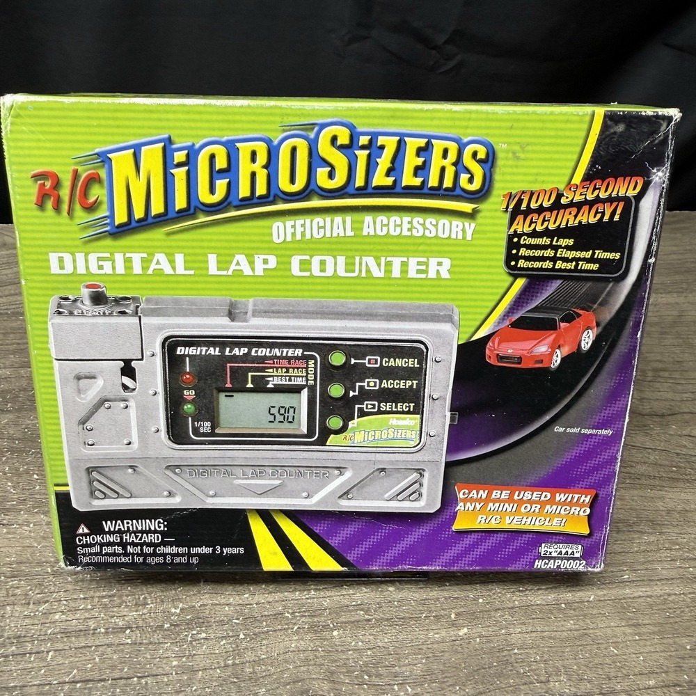 MicroSizers RC cars Digital Lap Counter Hobbico HCAP0002 R/C NEW